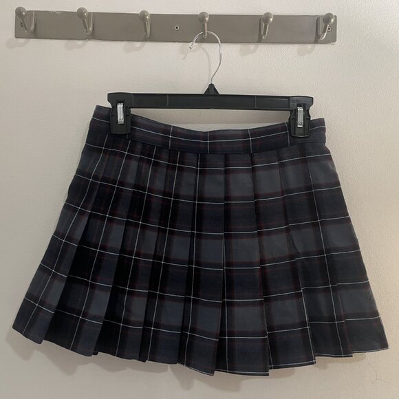 AMERICAN APPAREL Navy PLAID TENNIS SKIRT! 。・:*:・゚★,。・:*:・゚☆。・:*:・゚★,。・:*:・゚☆ - Picture 3 of 5
